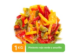 Mix de Pimiento Tricolor en Juliana IQF - 1 Kg